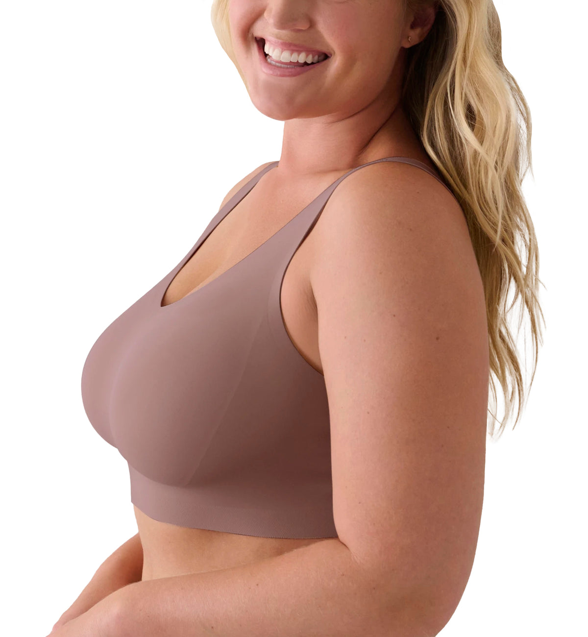 Evelyn & Bobbie DEFY V-Neck Bralette w/ Removable Pads (1728﻿),Small,Willow - Willow,Small