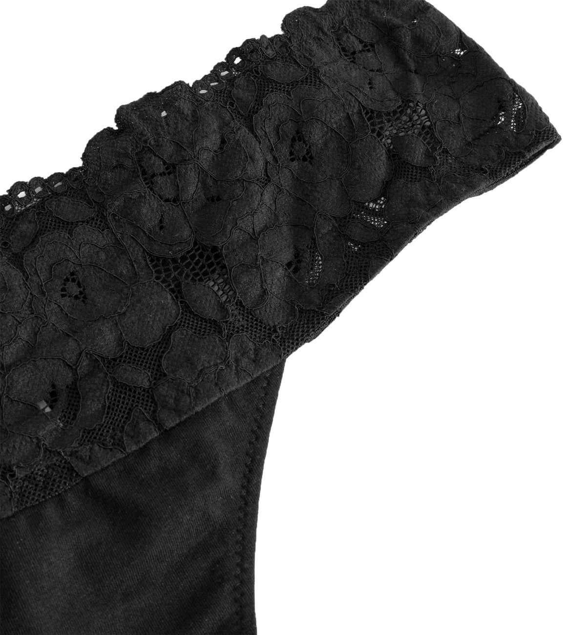 Cosabella Romanza Thong (ROMAN0321),Small,Black - Black,Small