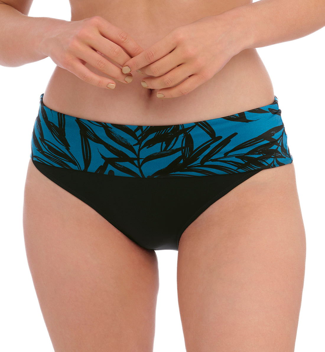Fantasie Palmetto Bay Classic Fold Swim Brief (502077),Medium,Zen Blue - Zen Blue,Medium