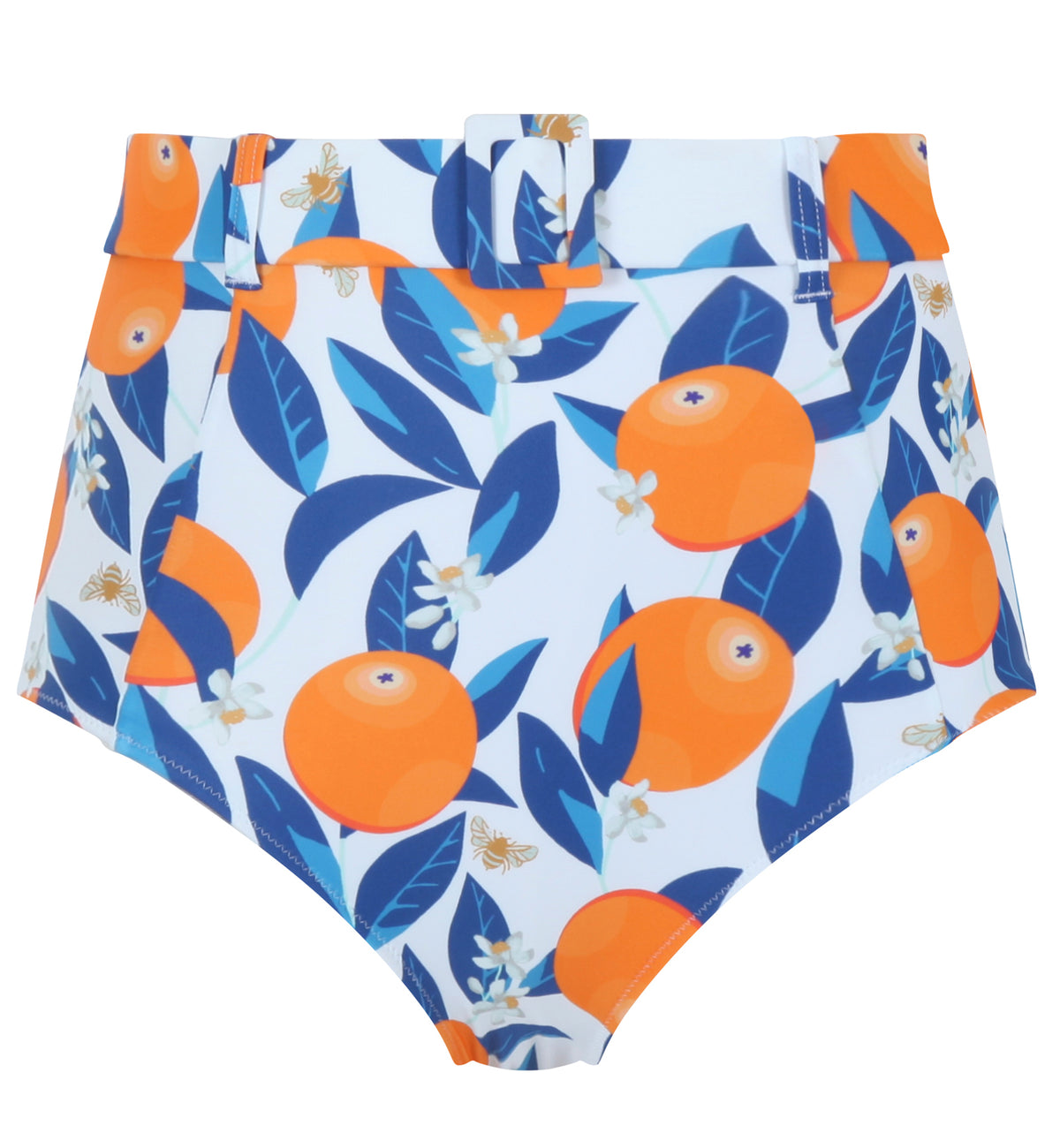 Panache High Waist Belted Swim Brief (SW1845),8-XS,Sicily Print - Sicily Print,XS