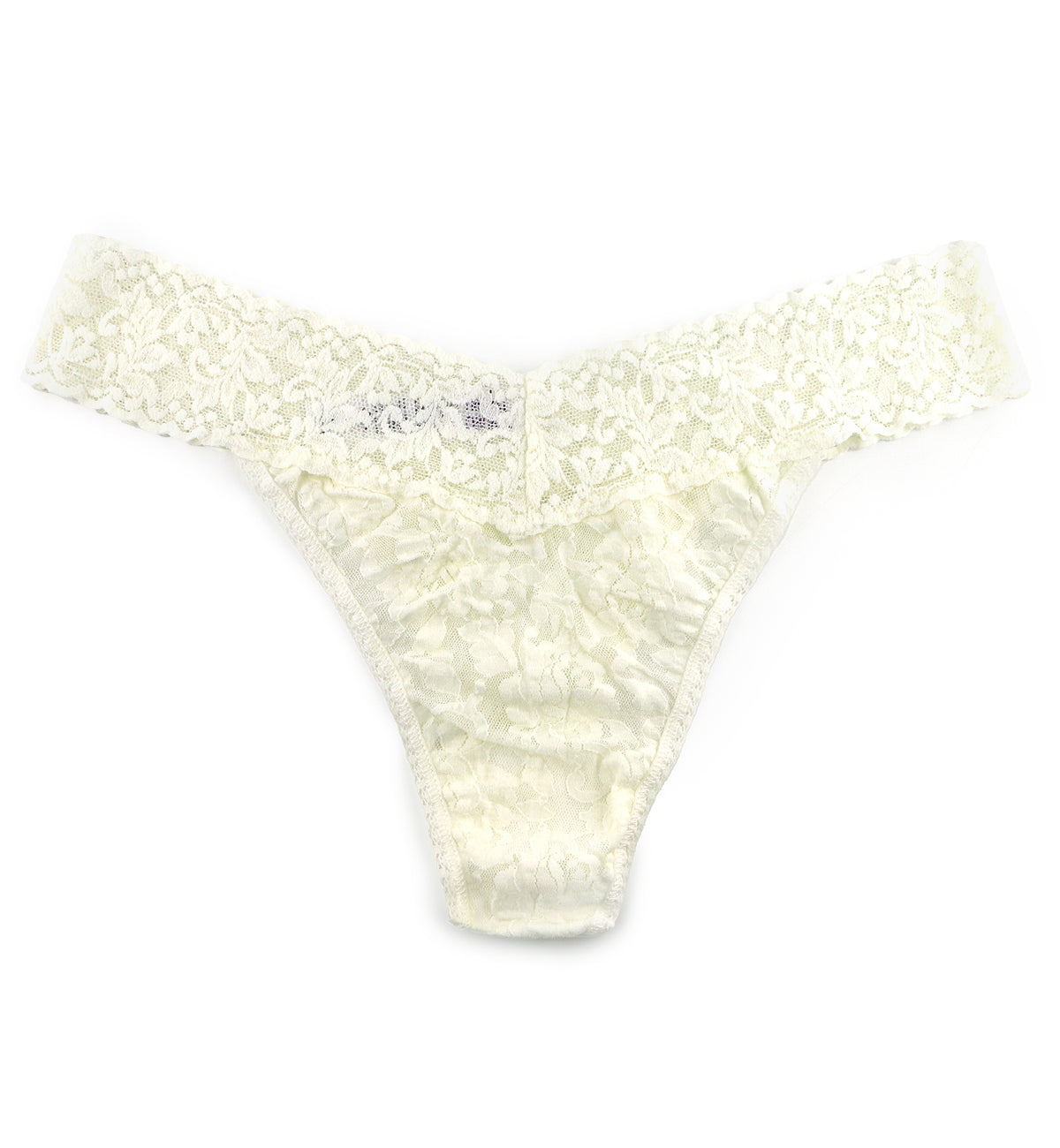 Hanky Panky Signature Lace Original Rise Thong (4811P),Marshmallow - Marshmallow,One Size