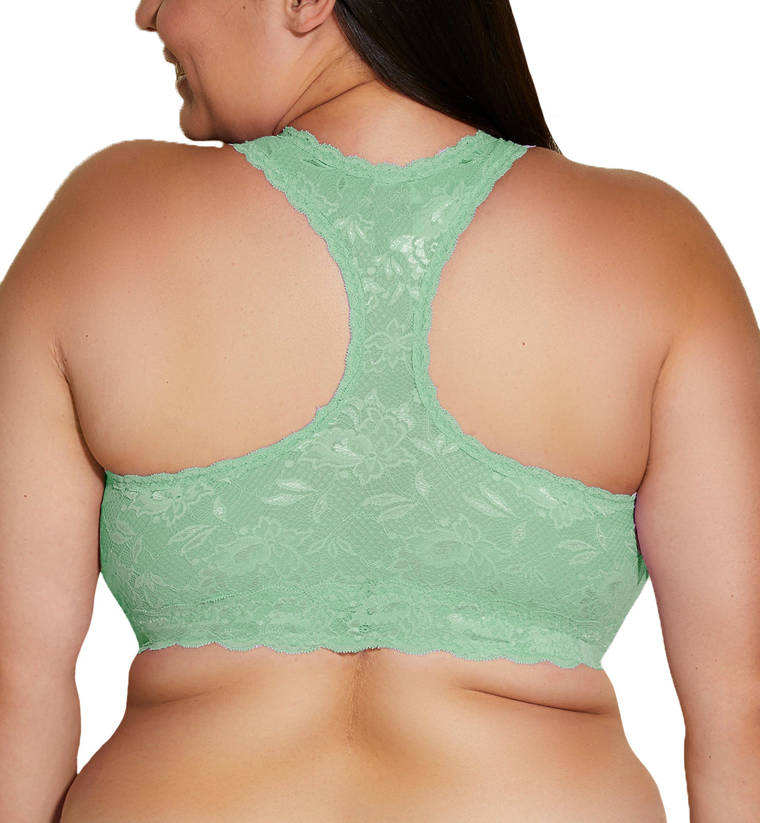 Cosabella Never Say Never ULTRA CURVY Racie Racerback Bralette (NEVER1353),XS,Ghana Green - Ghana Green,XS