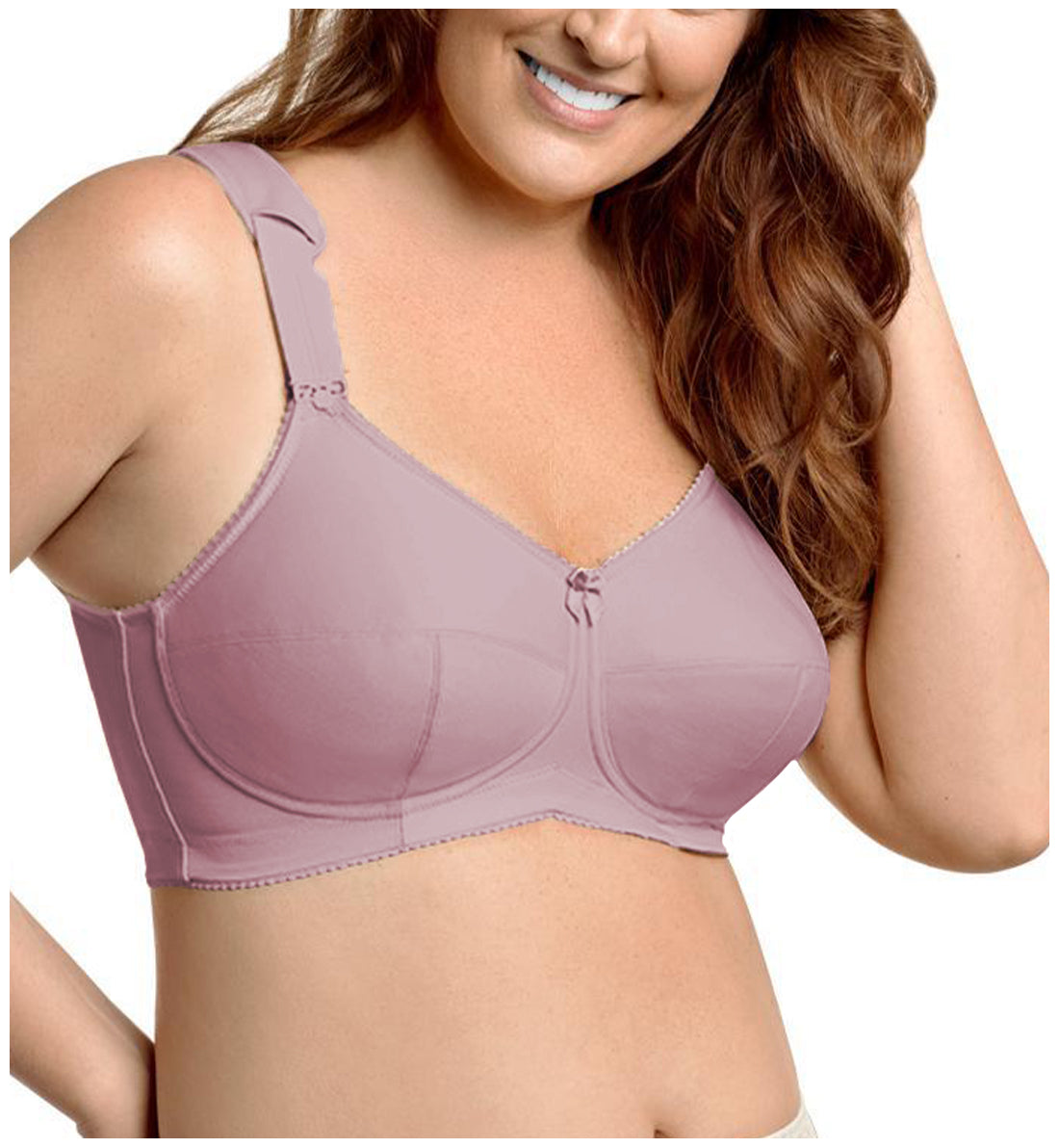 Elila Kaylee 3-Part Cup Full Support Softcup (1505),36N,Dusty Rose - Dusty Rose,36N