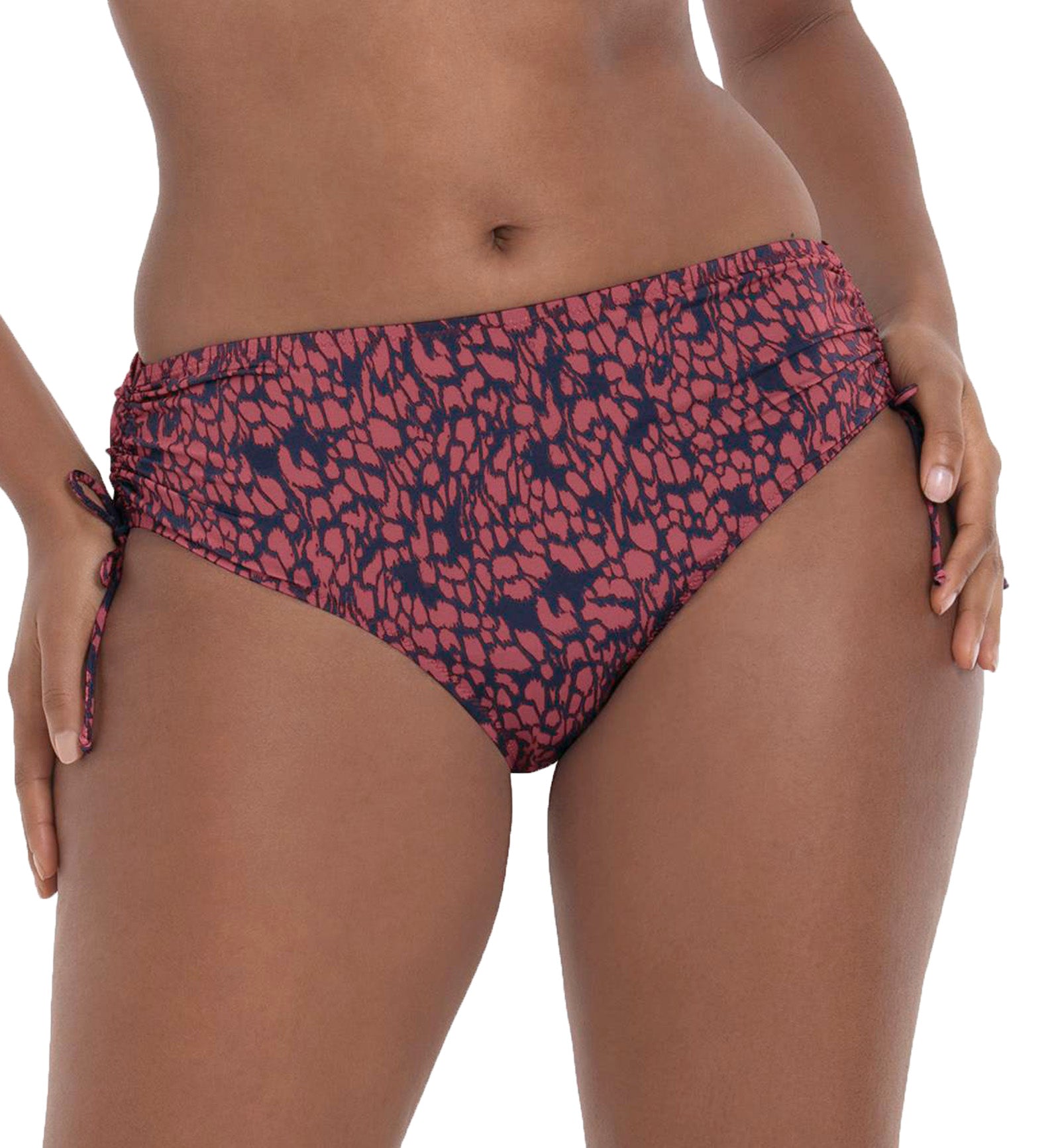 Anita Marble Beach Ive Hipster Swim Bottom (8789-0),Medium,Rosewood - Rosewood,Medium