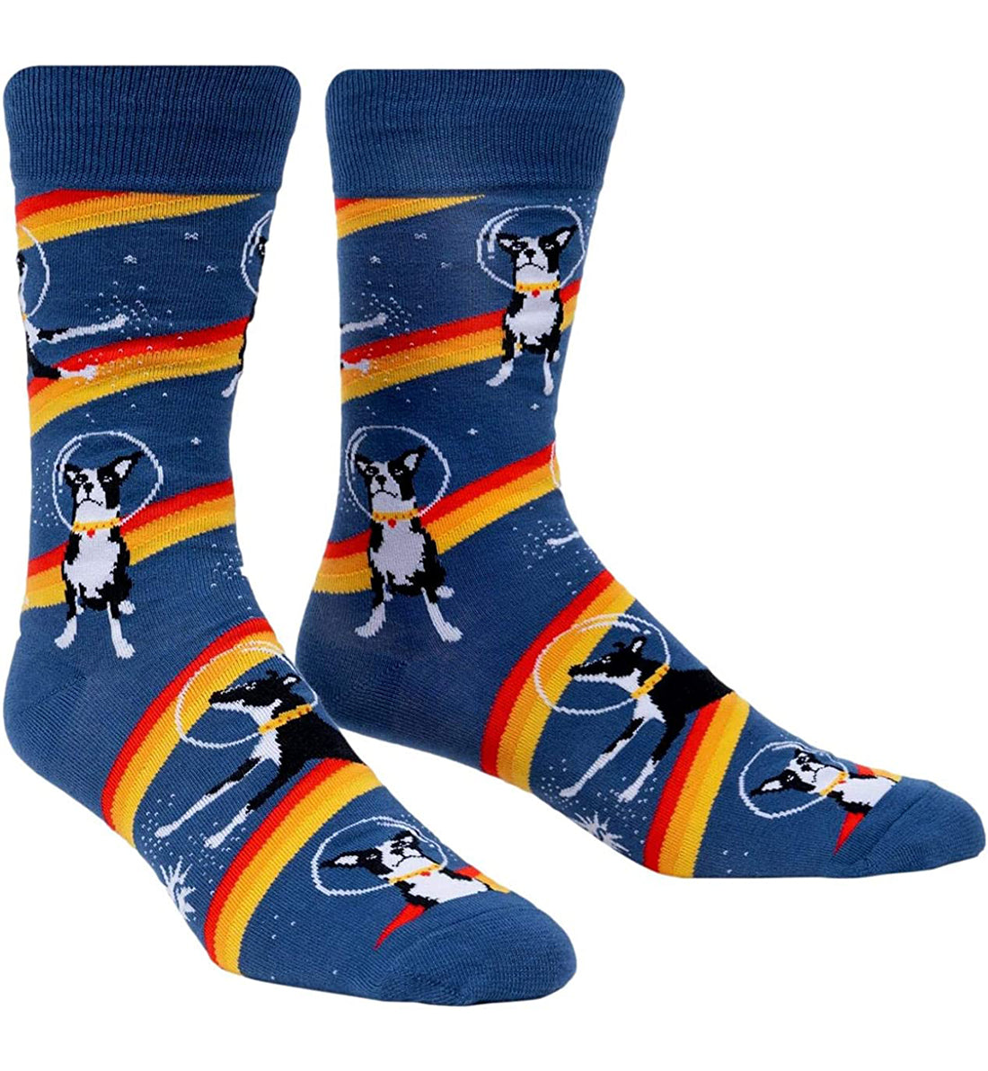 SOCK it to me Men's Crew Socks (Prints)- Astro Puppy