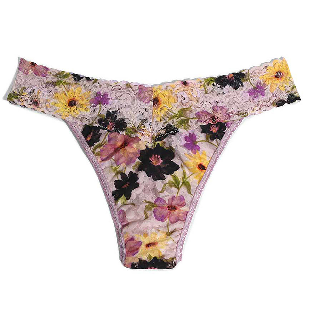 Hanky Panky Signature Lace Printed Original Rise Thong (PR4811P),Pressed - Pressed,One Size
