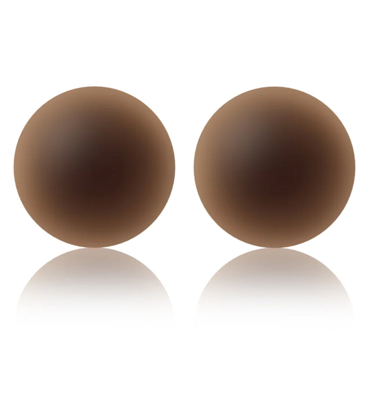 NOOD No-Show Round Adhesive Reusable Nipple Covers (4 inch),No. 9 / Coffee - Coffee,4 INCH