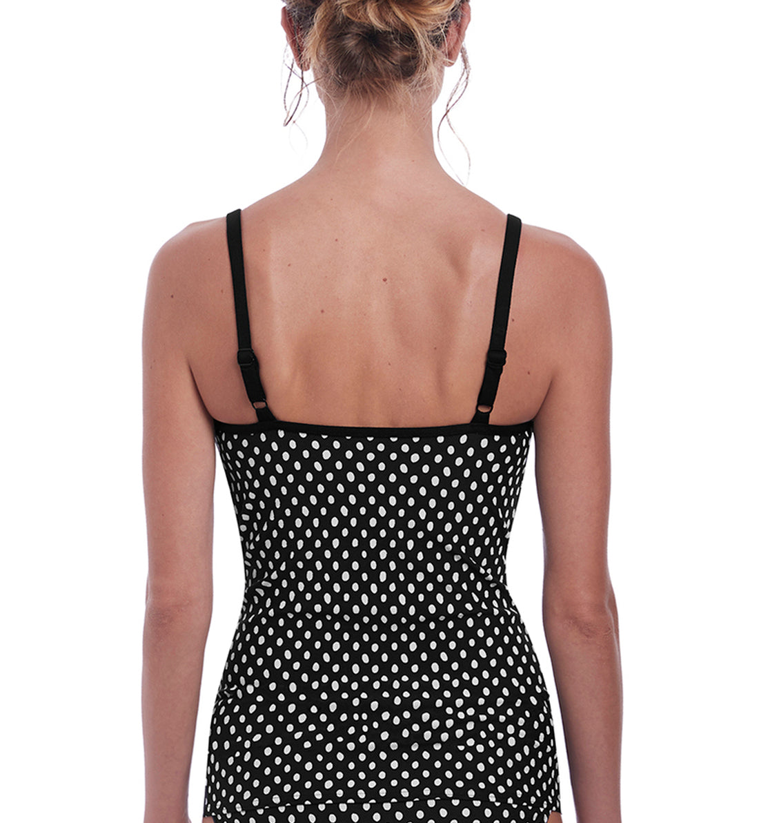 Fantasie Santa Monica Scoop-neck Underwire Tankini (6724),32F,Black/White - Black/White,32F