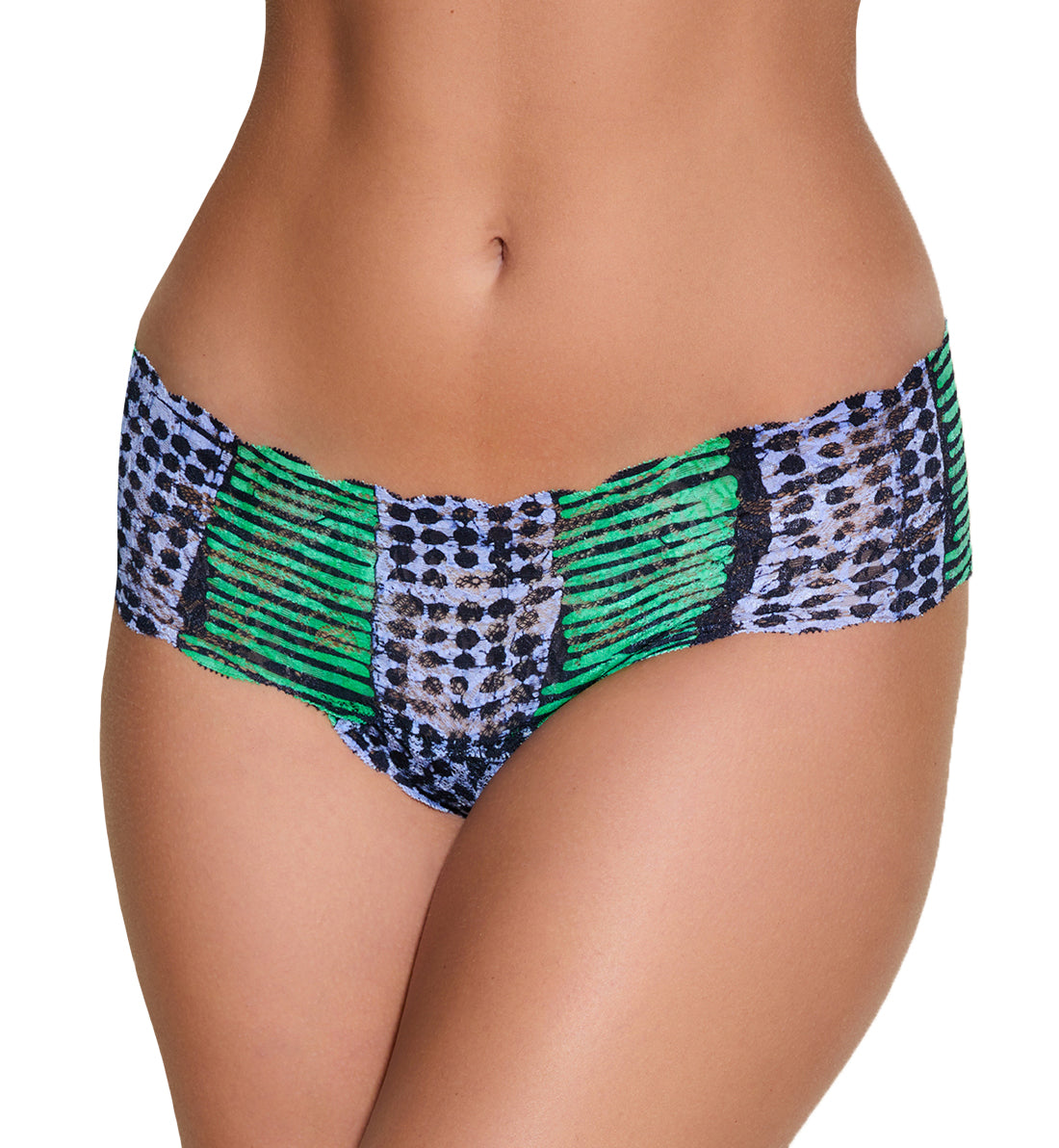 Cosabella Never Say Never Printed Hottie Lowrider Hotpant (NEVEP07ZL),S/M,Aggie - Aggie,S/M