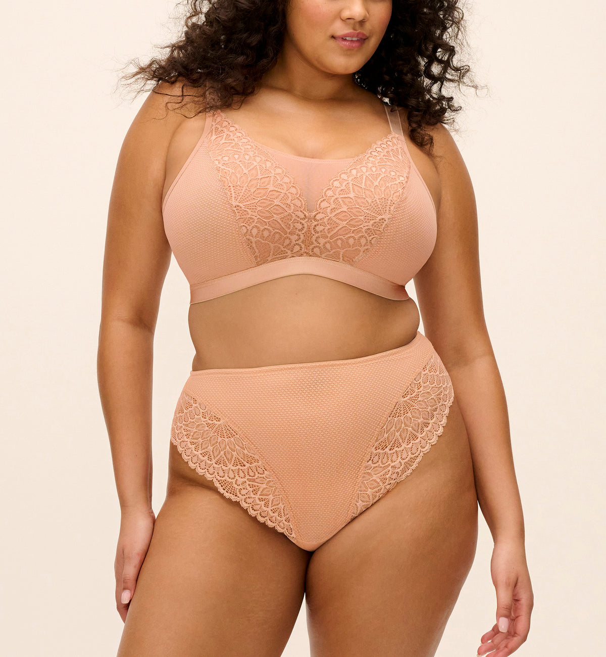 Elomi Tiernie Non Wire Bralette (303317),44H,Sahara - Sahara,44H
