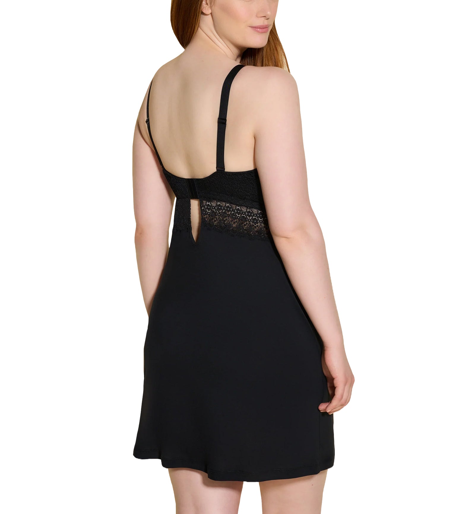 Cosabella Giulia Modal CURVY Babydoll (GIUSW2602),Small,Black - Black,Small