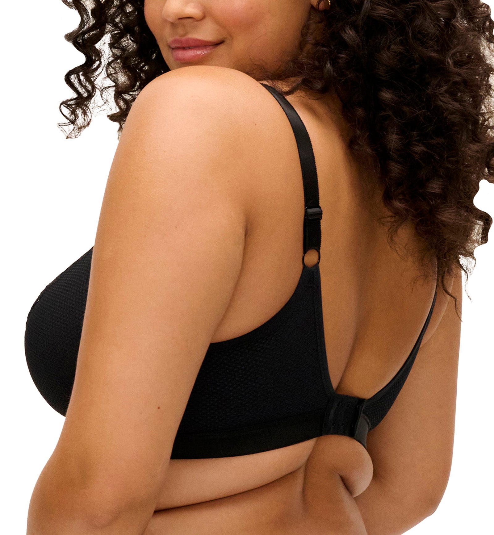 Elomi Tiernie Non Wire Bralette (303317),44H,Black - Black,44H