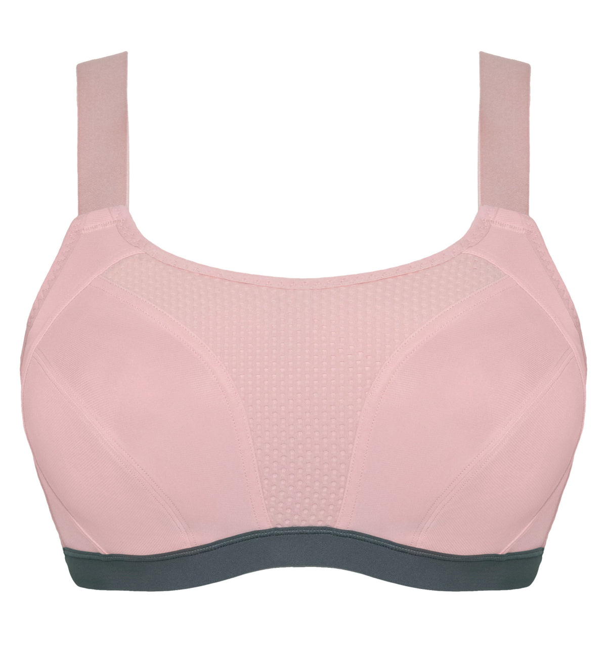 Curvy Kate Everymove Underwire Sports Bra (CK043113),30F,Blush/Charcoal - Blush/Charcoal,30F