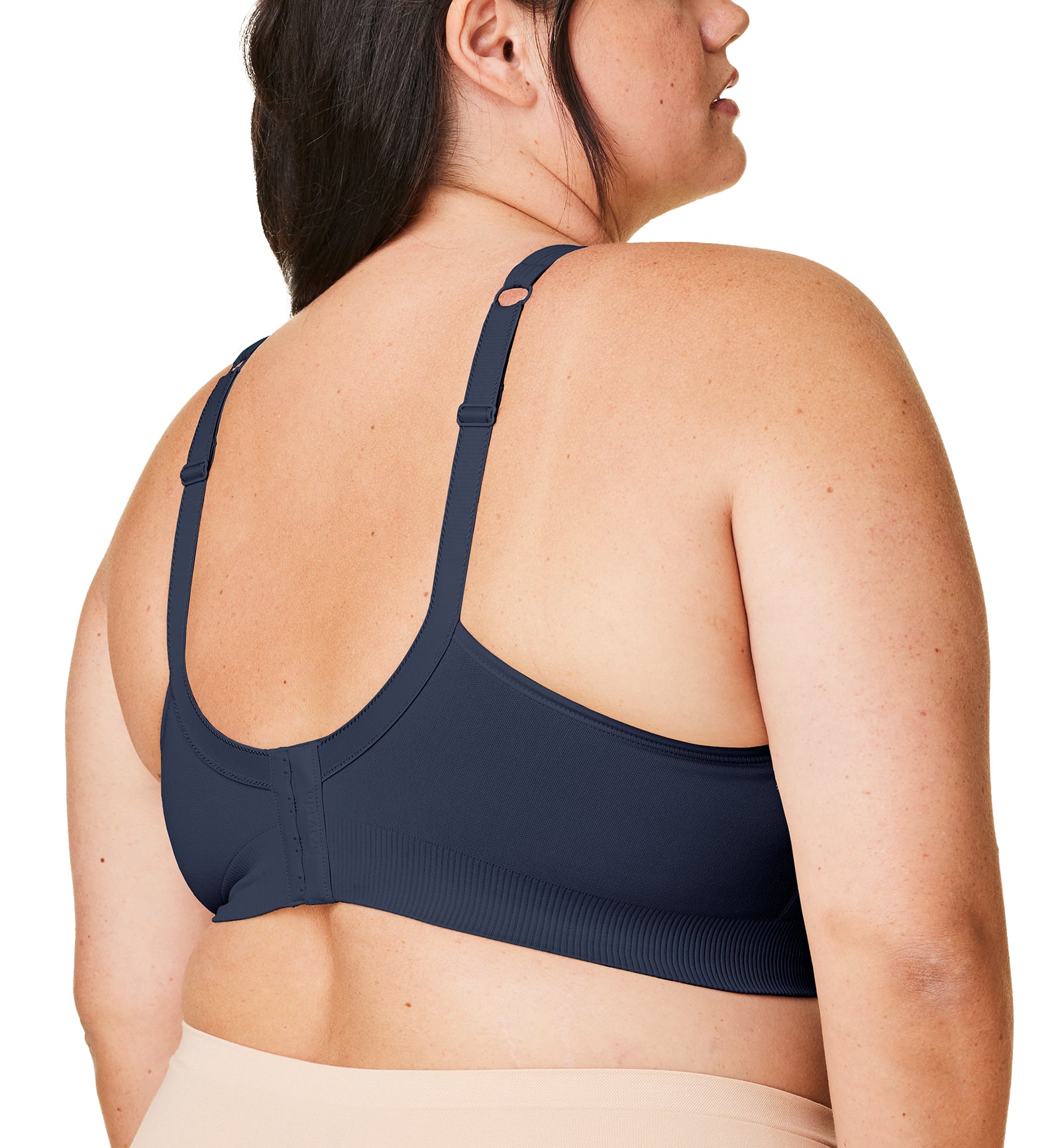 BRAVADO! DESIGNS Everyday Sculpt FULL CUP Wire-Free Bra (11011VFC),Small FC,Navy - Navy,Small-Full Cup