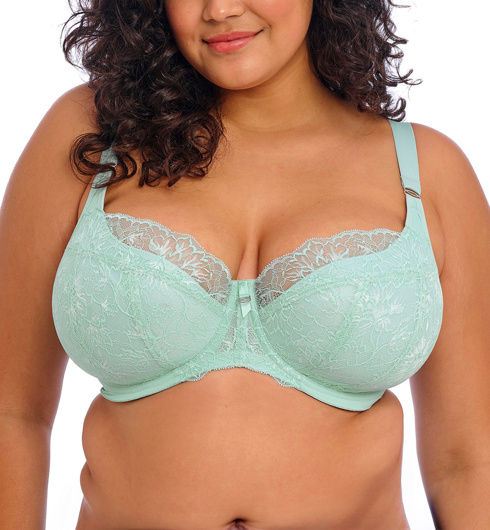 Elomi Brianna Padded Half Cup Underwire Bra (8081),32GG,Frozen - Frozen,32GG