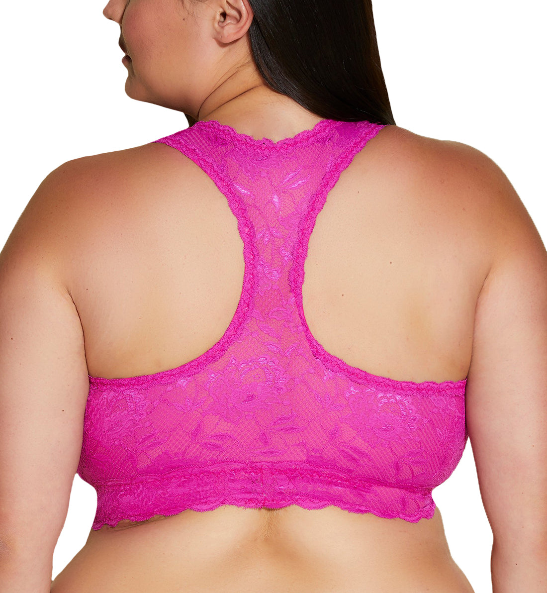 Cosabella Never Say Never Ultra CURVY Racie Racerback Bralette (NEVER1353),XS,Cape Fuchsia - Cape Fuchsia,XS