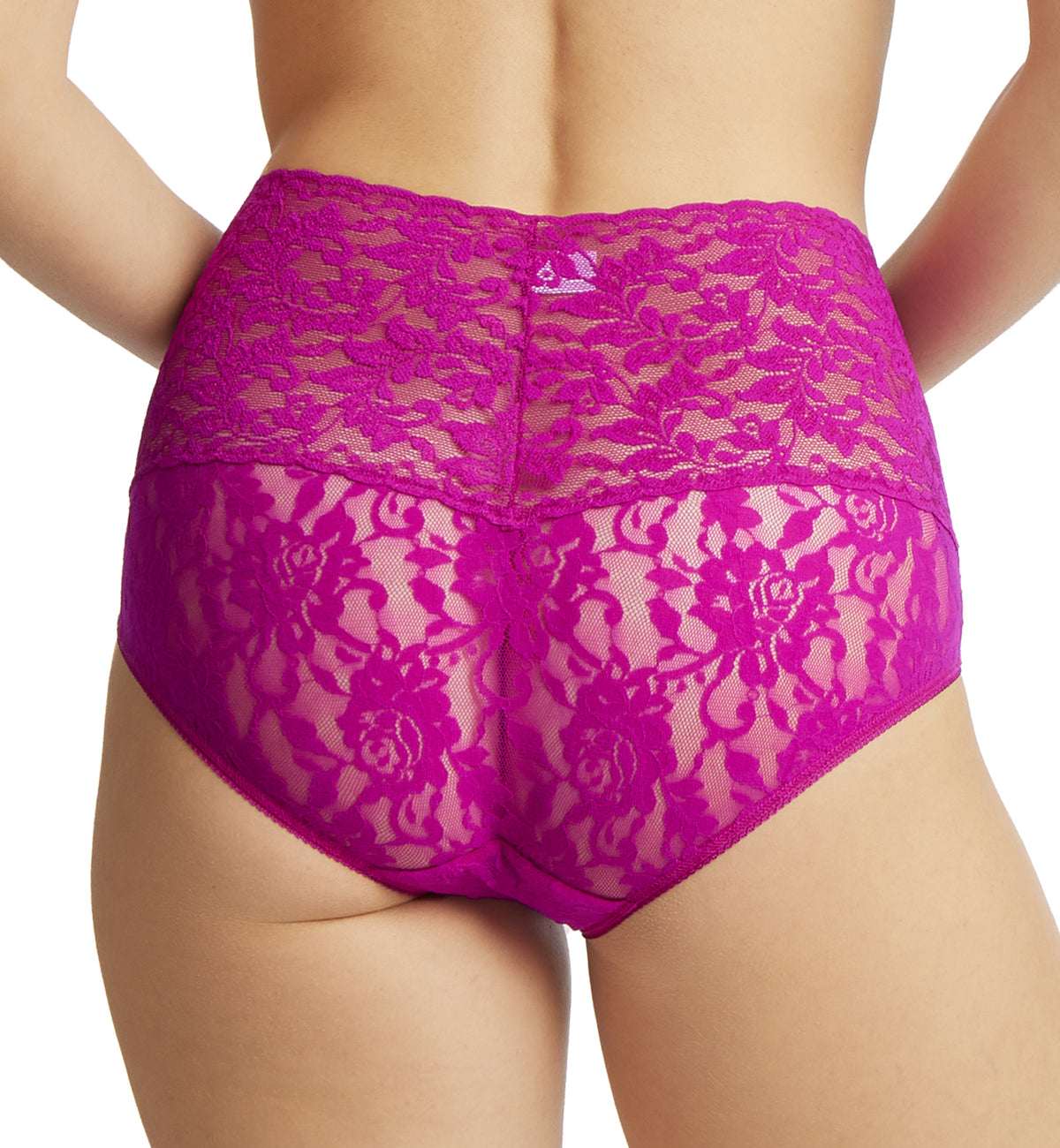 Hanky Panky Retro Lace V-kini (9K2124),Small,Countess Pink - Countess Pink,Small