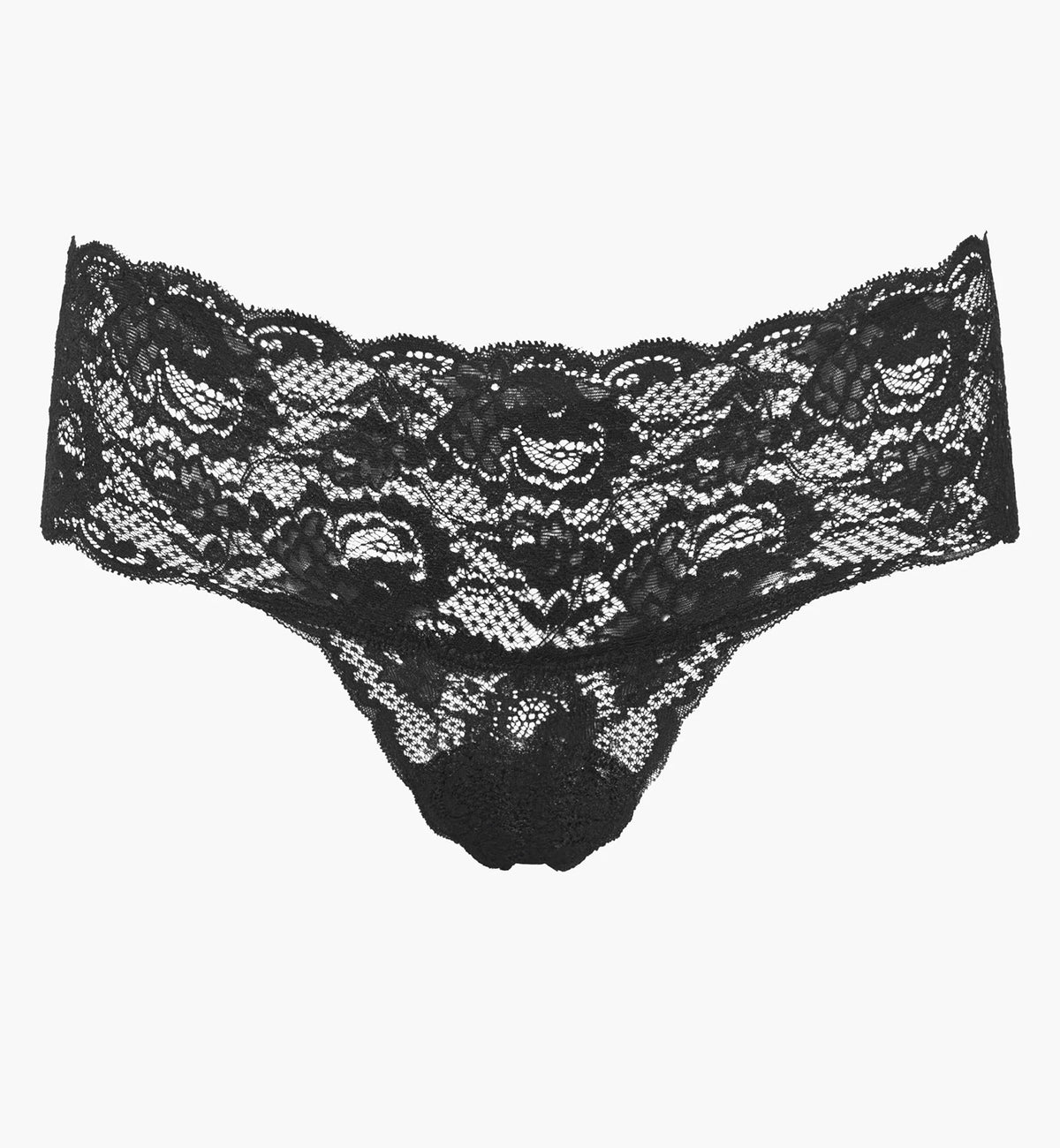 Cosabella Never Say Never Comfie Thong (NEVER0343),S/M,Black - Black,S/M