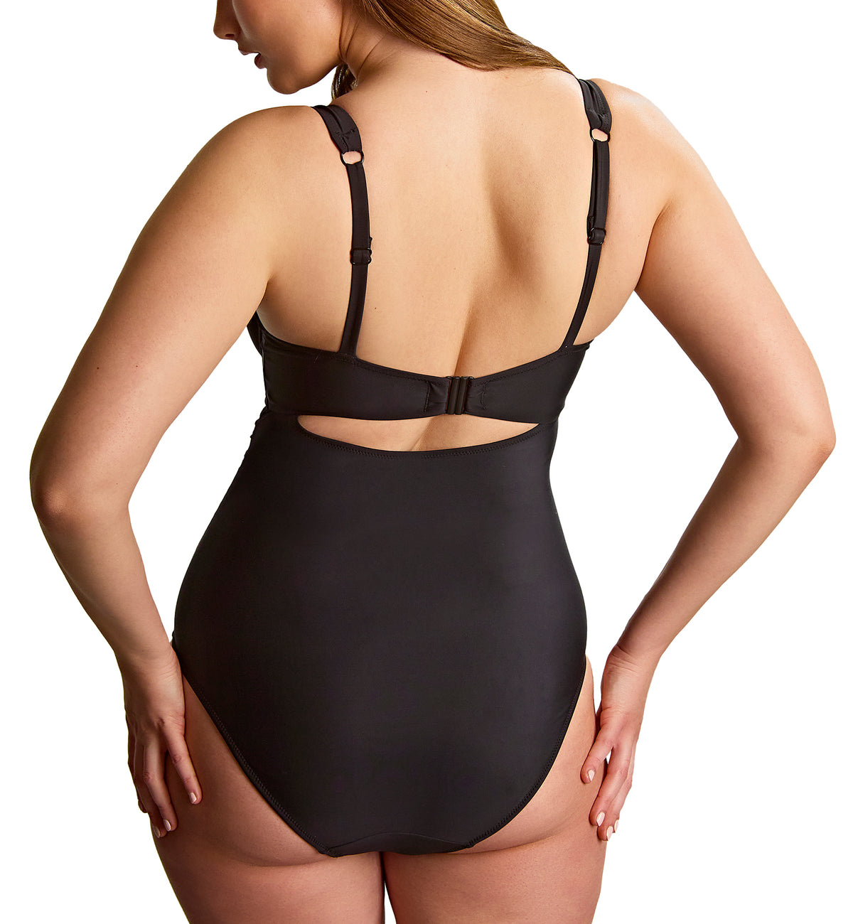 Panache Zadie Full Cup Underwire One Piece Swimsuit (SW2040),30E,Black - Black,30E