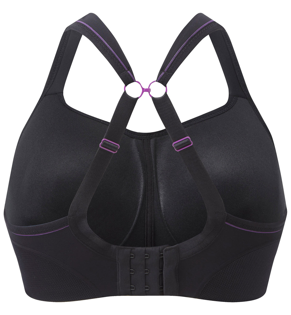 Panache Boundless Racerback Non-Wire Sports Bra (7341),28E,Black - Black,28E