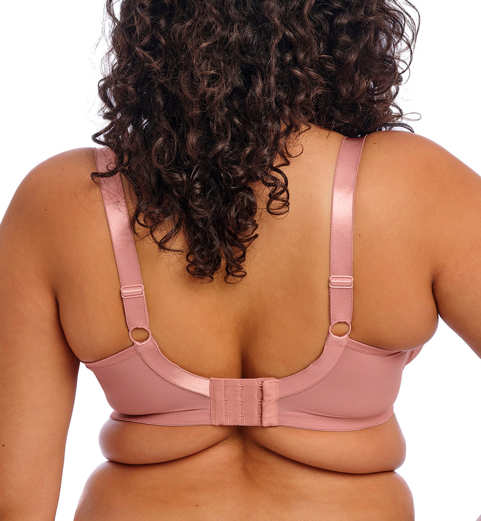 Elomi Teagan Banded Plunge Underwire Bra (302602),32GG,Ash Rose - Ash Rose,32GG