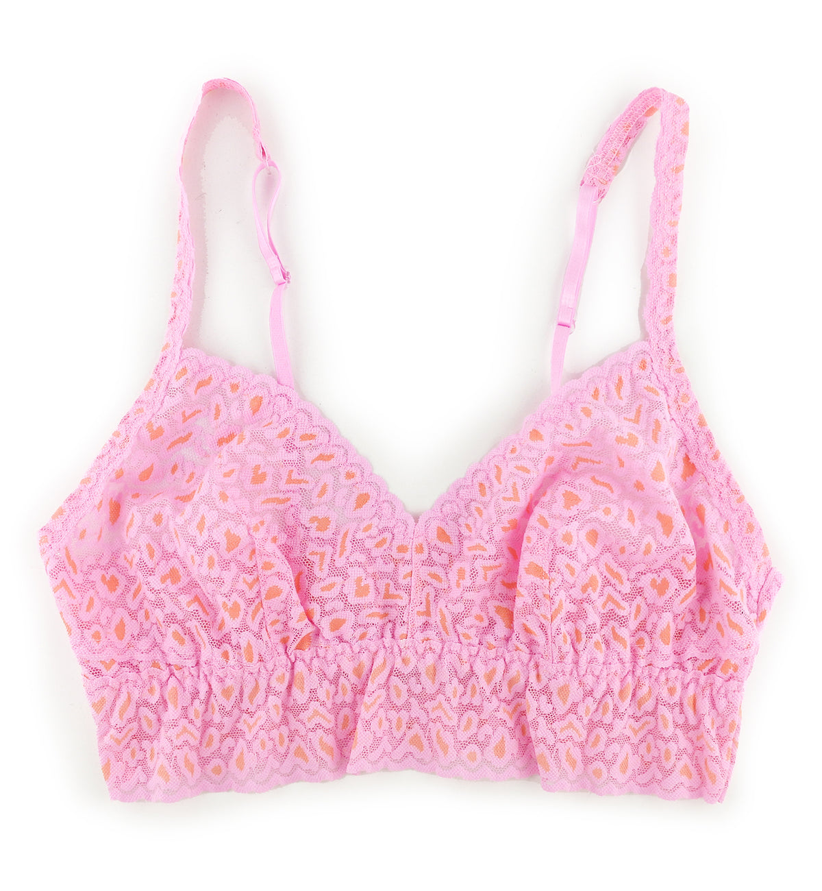 Hanky Panky Cross-Dyed Retro Bralette (7J7271),XS,Rose/Orange Blossom - Rose/Orange Blossom,XS