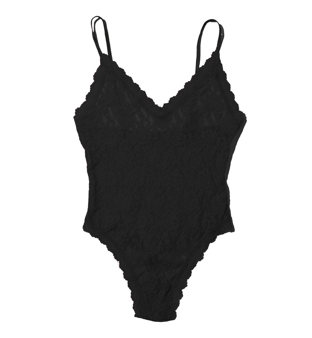 Hanky Panky Signature Lace Thong-Back Bodysuit (488451),Small,Black - Black,Small