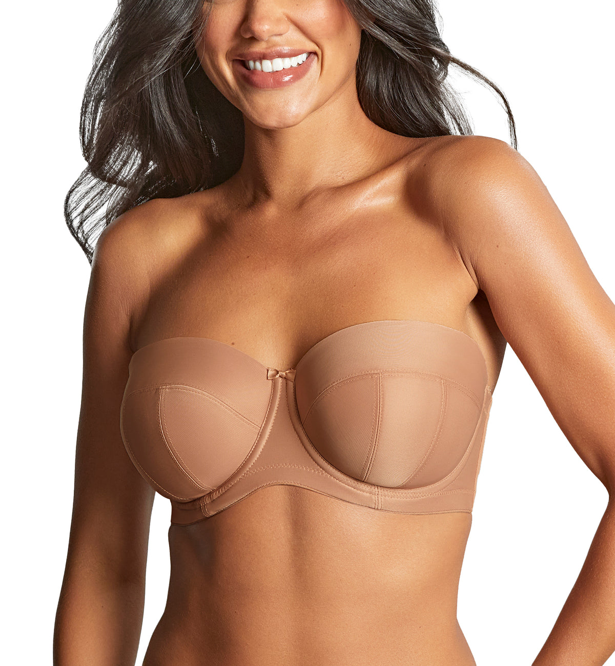 Panache Alice Strapless Underwire Bra (11040),30D,Honey - Honey,30D