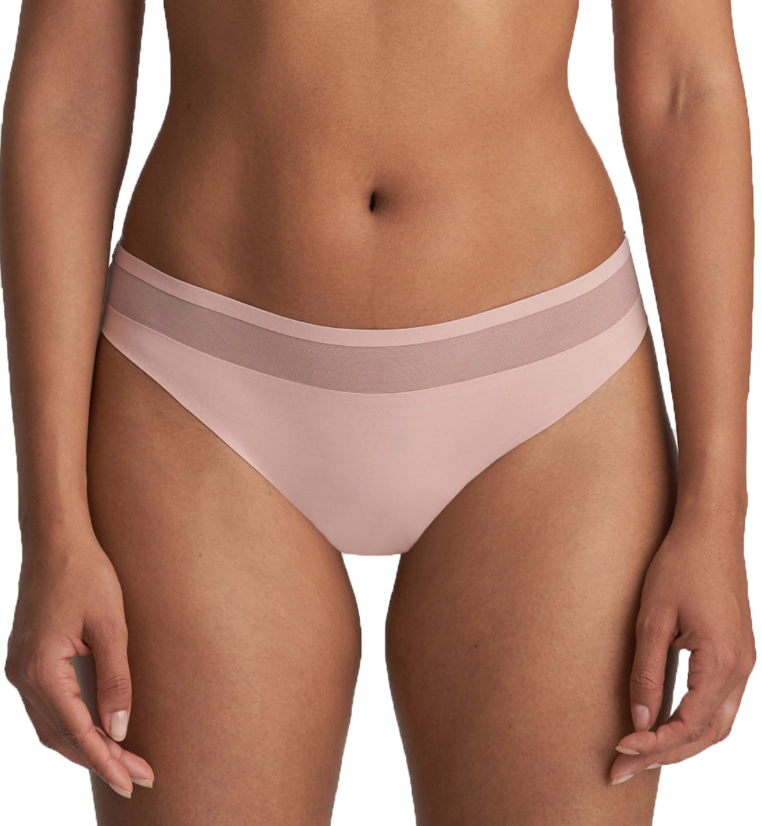 Marie Jo Louie Matching Thong (0622090),Large,Powder Rose - Powder Rose,Large