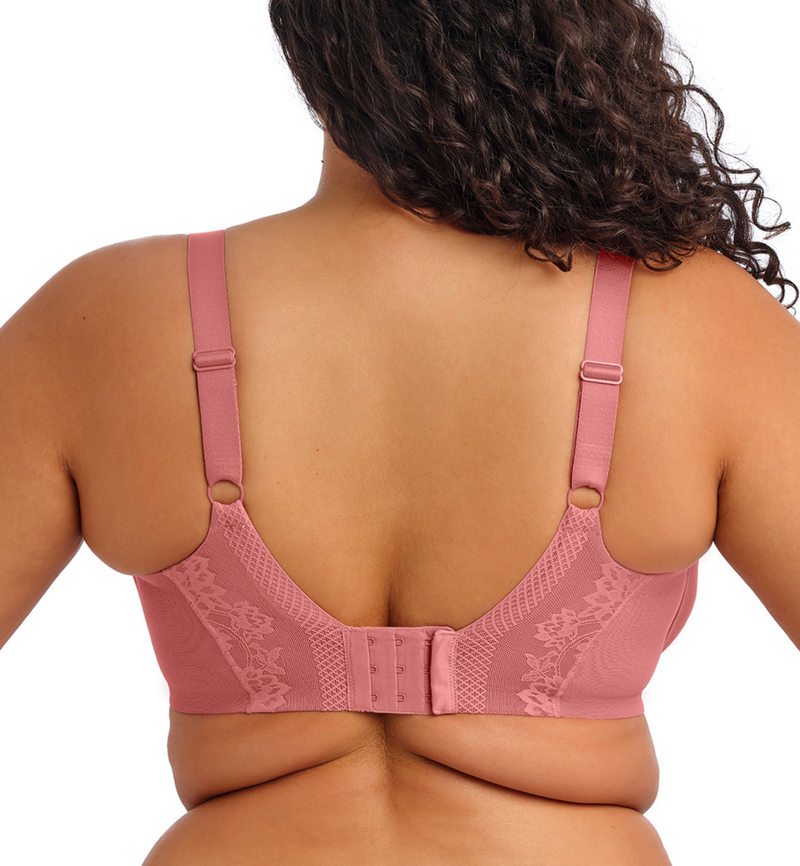 Elomi Nerina Stretch Lace Plunge Underwire Bra (302734),32G,Dusty Rose - Dusty Rose,32G