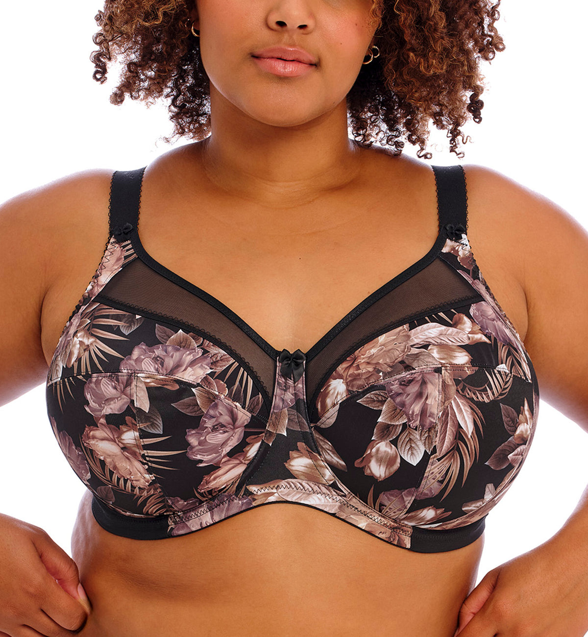 Goddess Kayla Support Underwire Bra (6162),34I,Dark Tropical - Dark Tropical,34I