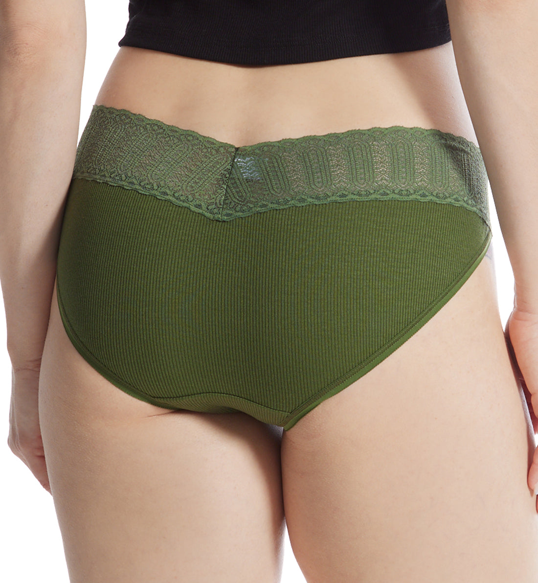 Hanky Panky Eco Rib V-kini (672371),Medium,Conifer - Conifer,Medium