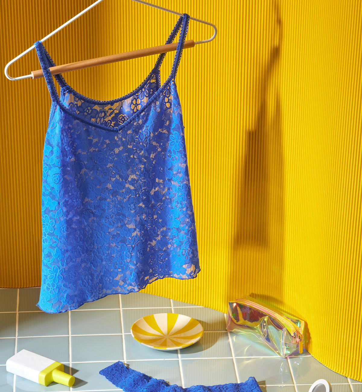 Hanky Panky Daily Lace Camisole (774731),Small,Bold Blue - Bold Blue,Small