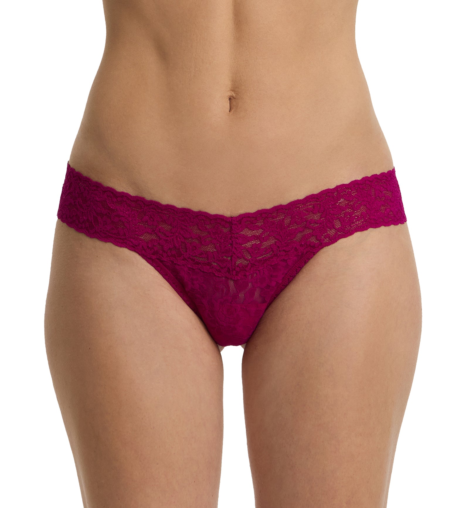 Hanky Panky Signature Lace Low Rise Thong (4911P),From The Vine - From The Vine,One Size
