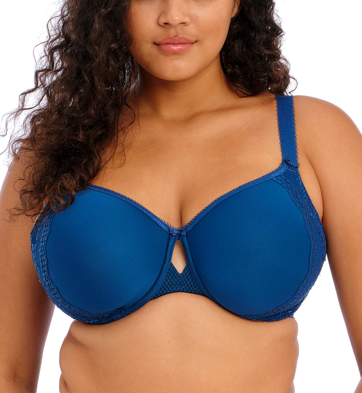 Elomi Charley Bandless Spacer Seamless Underwire Bra (4383),34G,Petrol - Petrol,34G