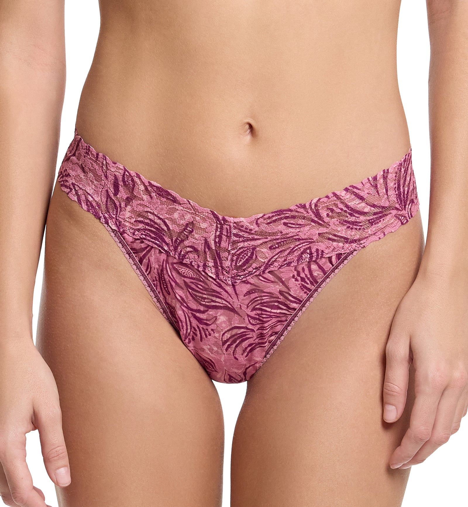 Hanky Panky Signature Lace Printed Original Rise Thong (PR4811P),In The Jungle - In The Jungle,One Size