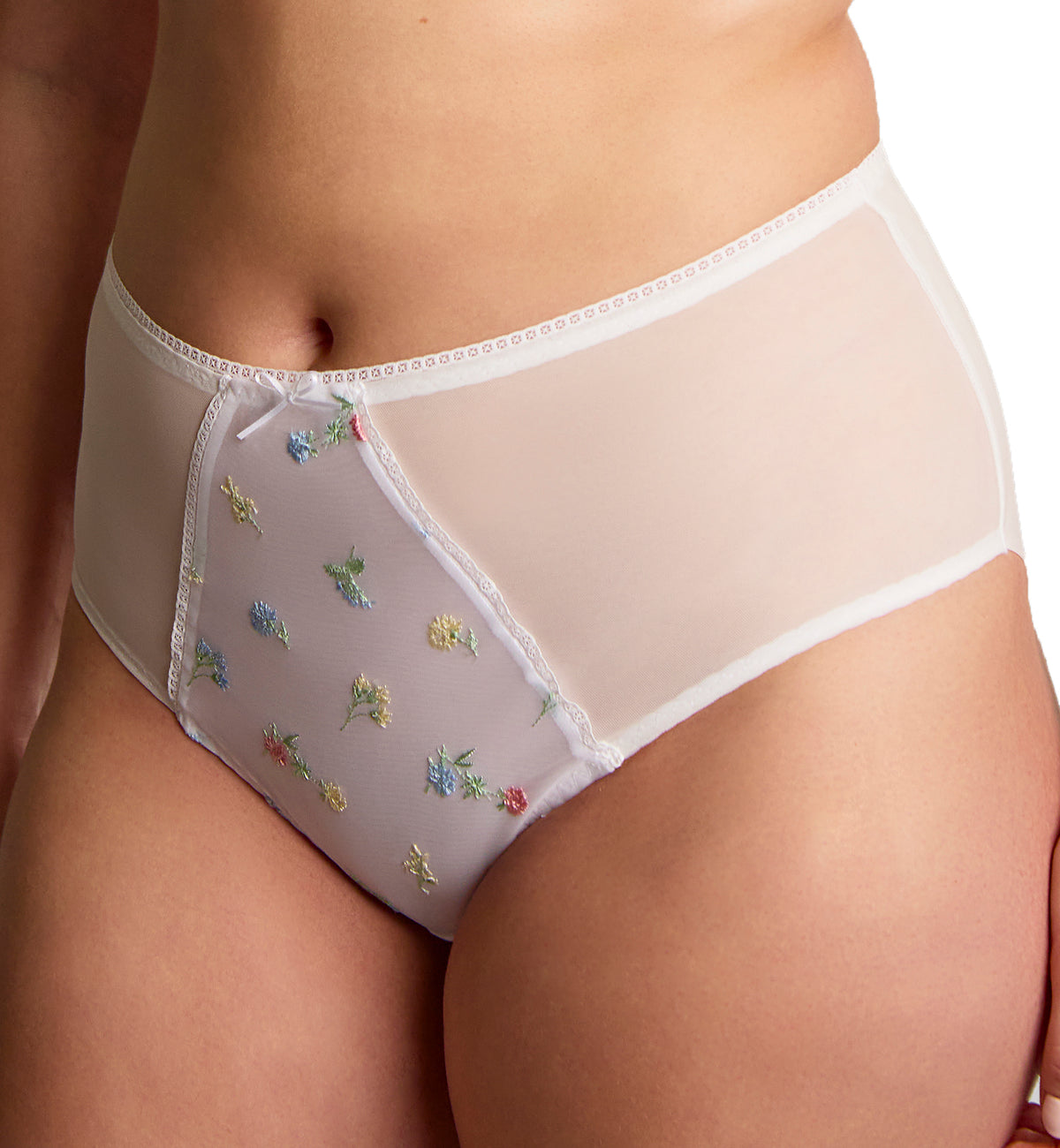 Panache Tango Edit Deep Brief (9095),Small,White - White,Small