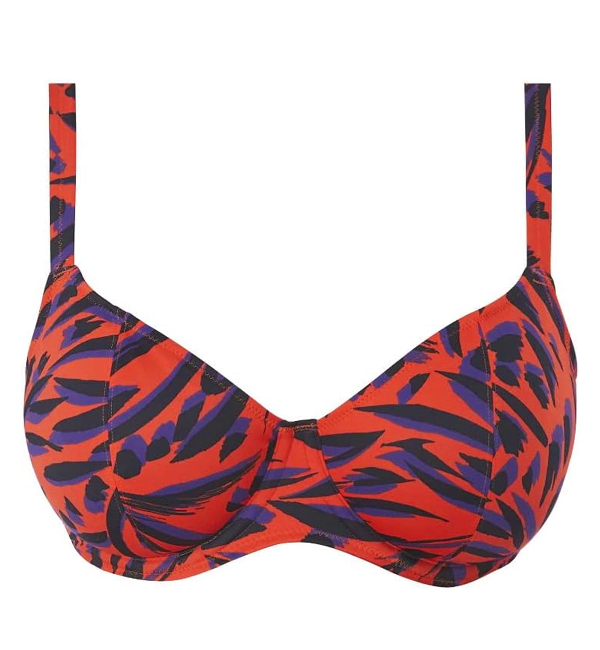Freya Tiger Bay Plunge Underwire Bikini Top (200702),28E,Sunset - Sunset,28E