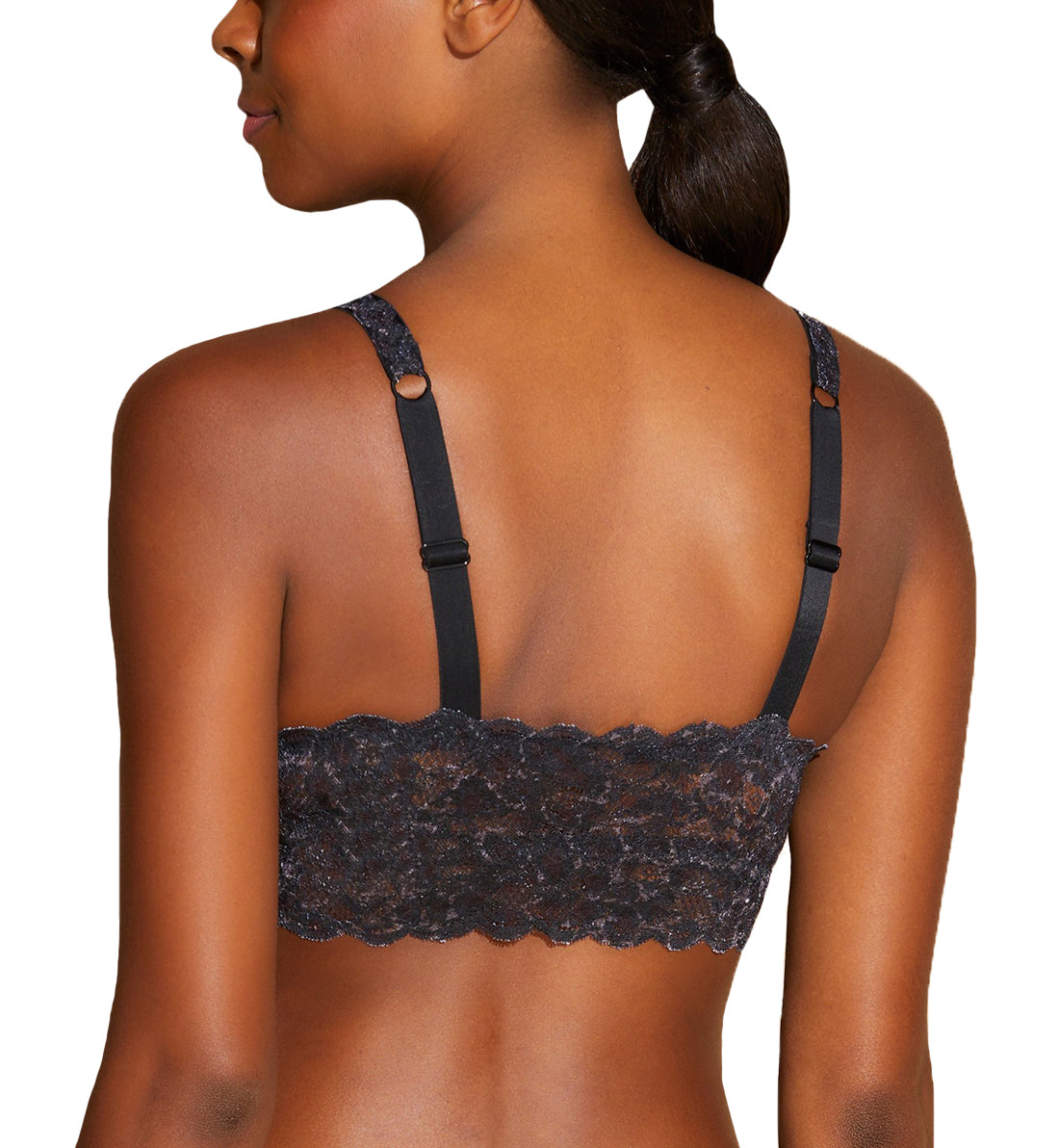 Cosabella Never Say Never Printed CURVY Sweetie Bralette (NEVEP1310),XS,Black Panther - Black Panther,XS