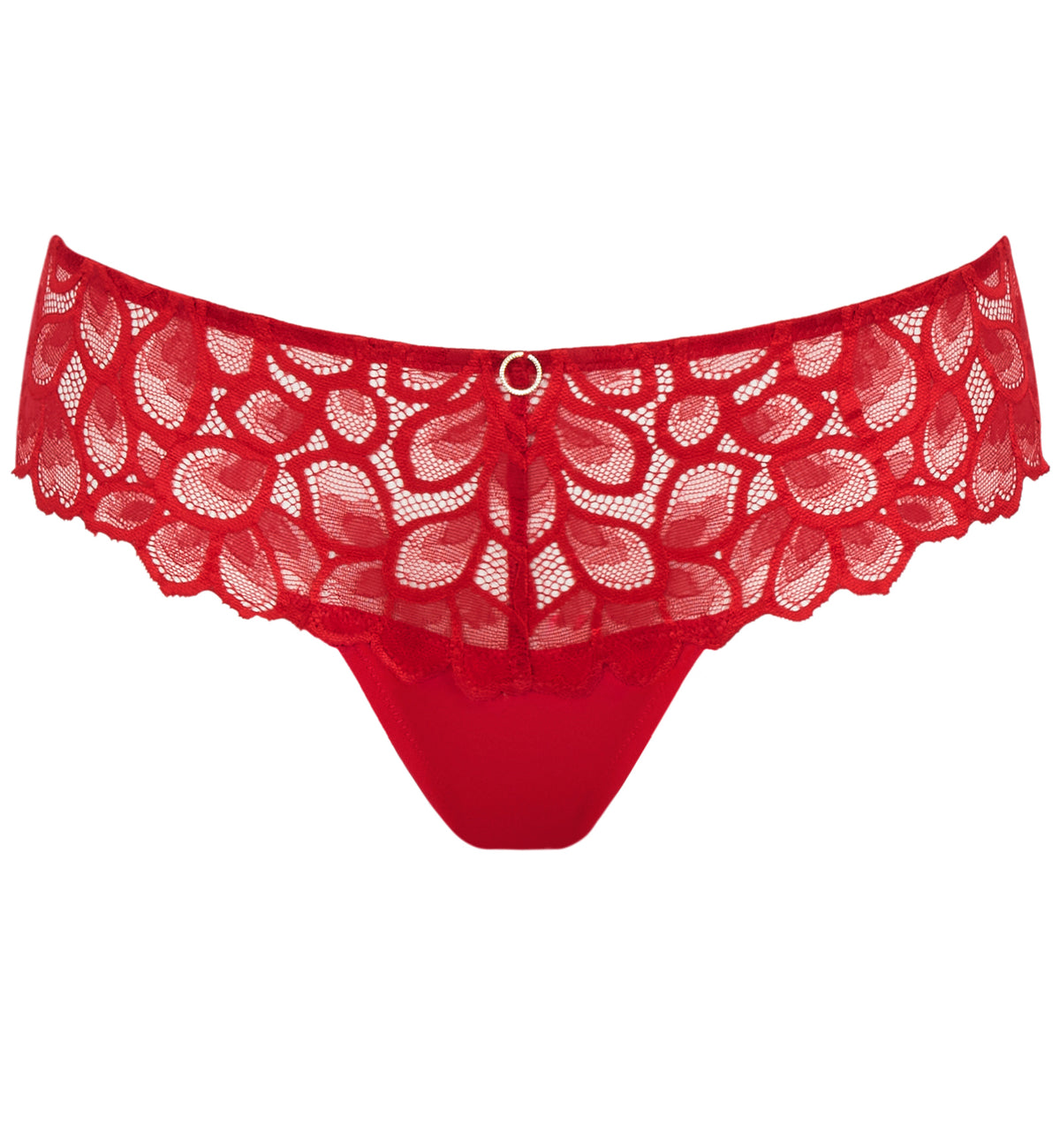 Panache Allure Thong (10769),XS,True Red - True Red,XS