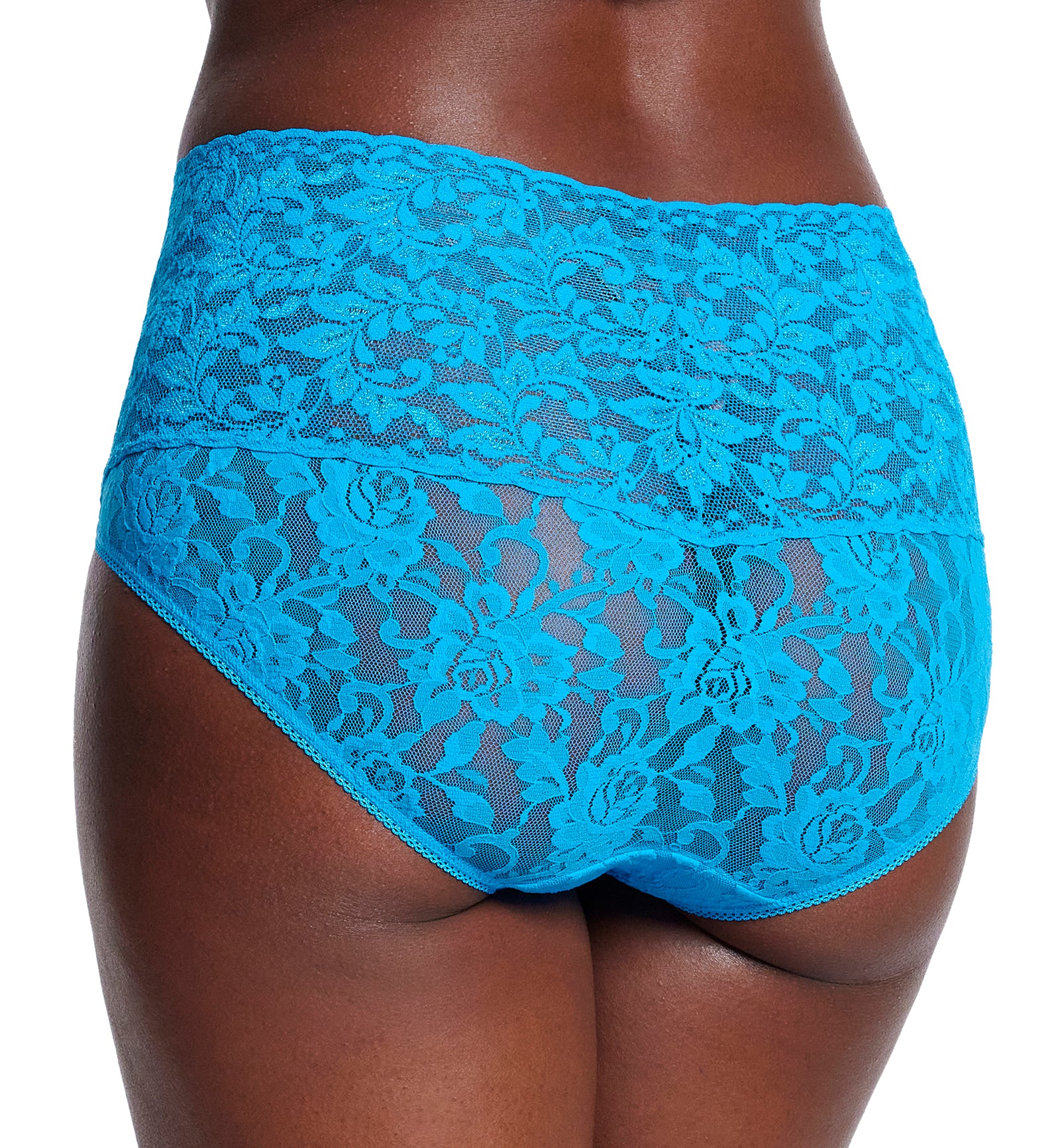 Hanky Panky Retro Lace V-kini (9K2124),Small,Ocean Eyes - Ocean Eyes,Small