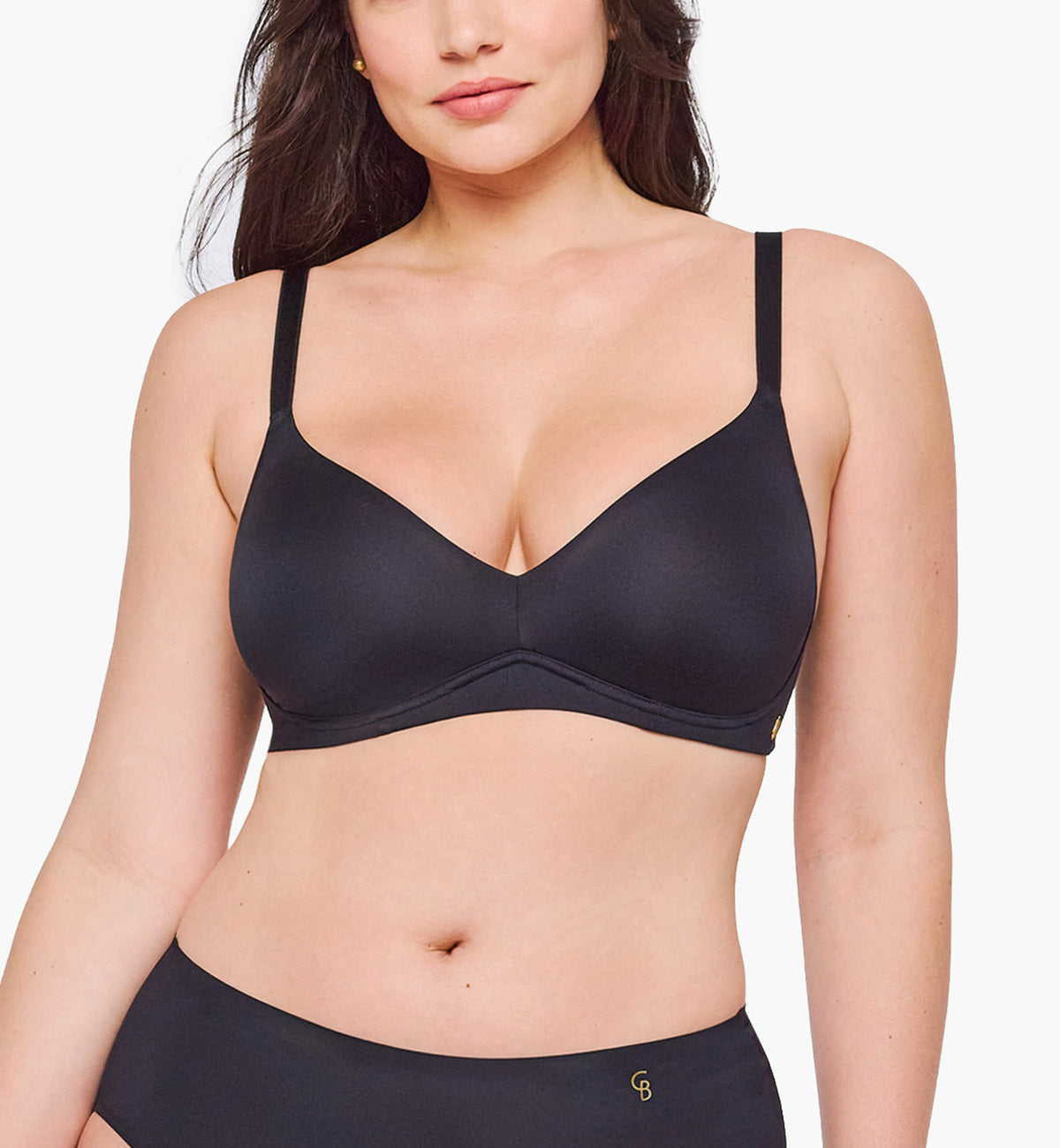 Cosabella Lisciante CURVY Bralette (LISCI1342),XS,Black - Black,XS