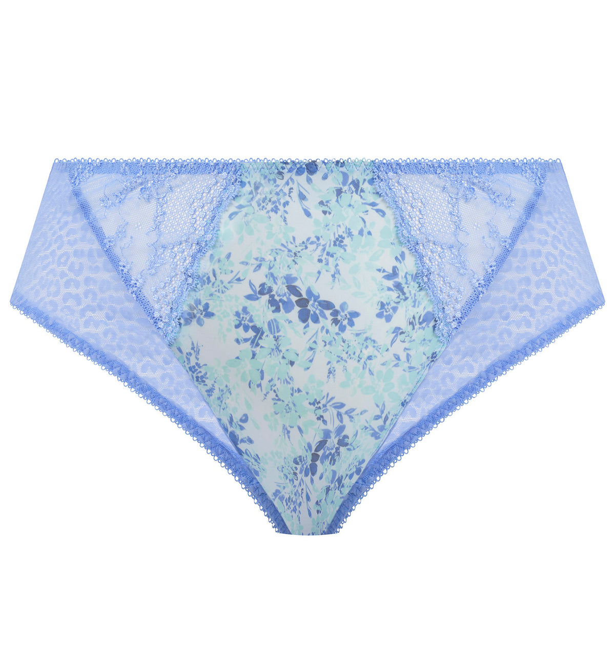 Elomi Lucie Matching High Leg Brief (4496),Medium,Cornflower - Cornflower,Medium