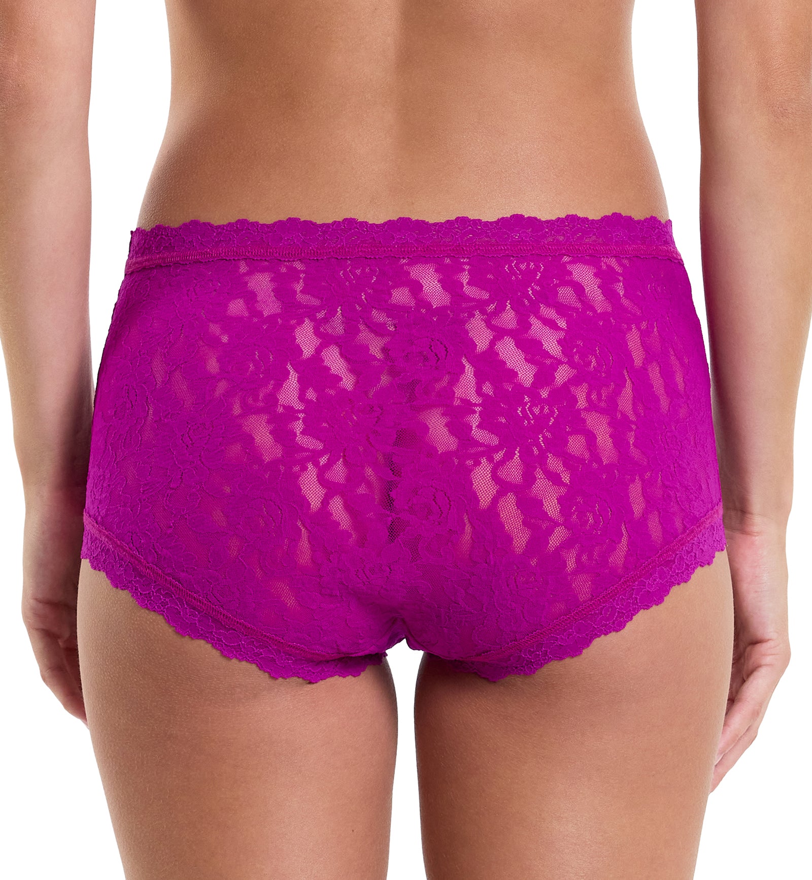 Hanky Panky Signature Lace High Rise Boyshort (481292),XS,Countess Pink - Countess Pink,XS