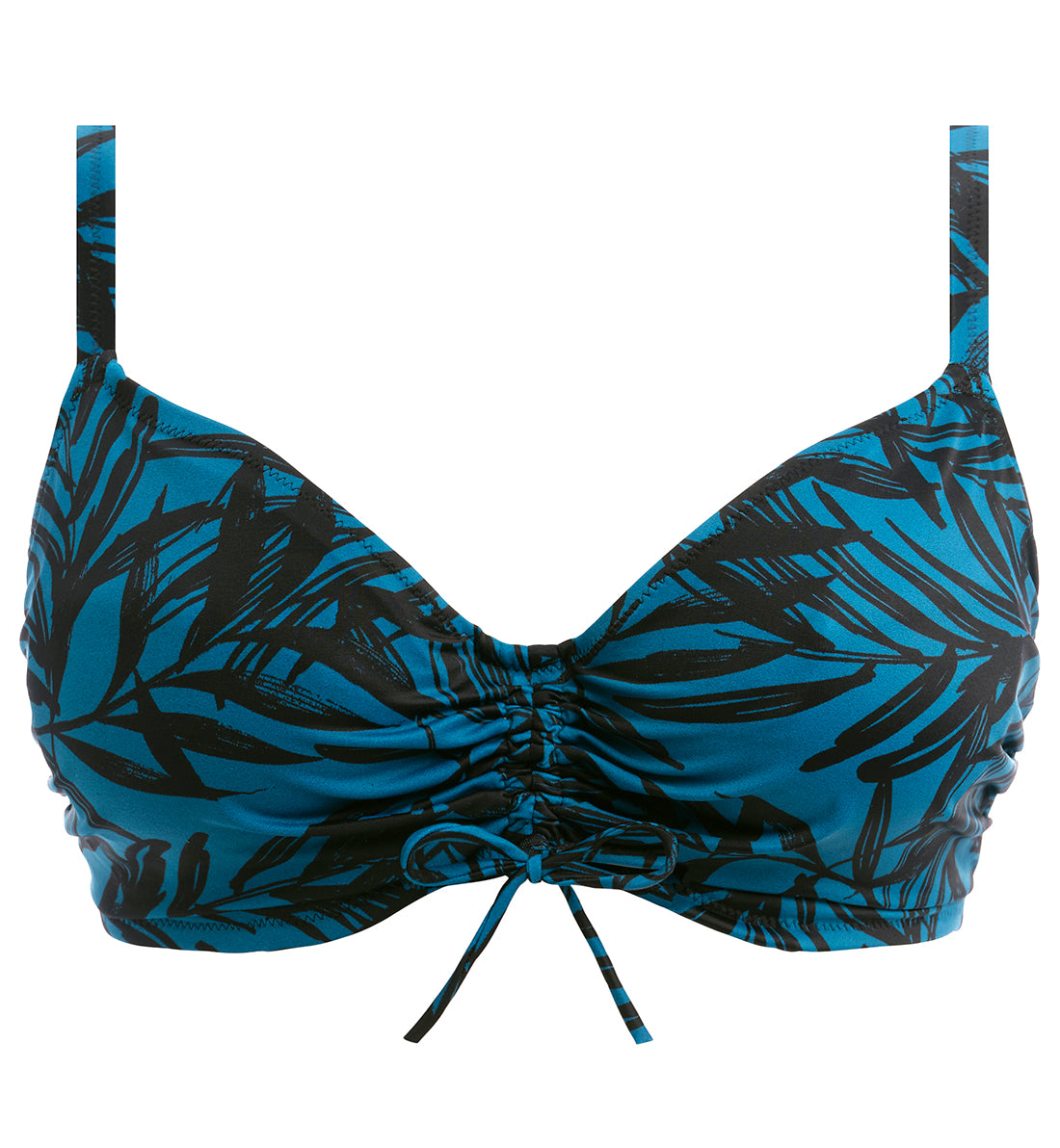 Fantasie Palmetto Bay Concealed Underwire Bralette Bikini Top (502014),30F,Zen Blue - Zen Blue,30F