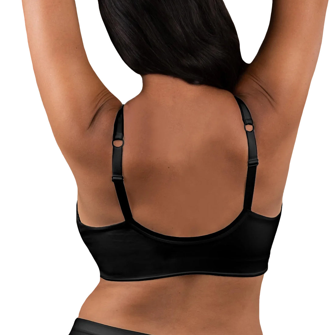 BRAVADO! DESIGNS Ballet FULL CUP Plunge Crossover Bra (1260VFC),Small FC,Black - Black,Small-Full Cup