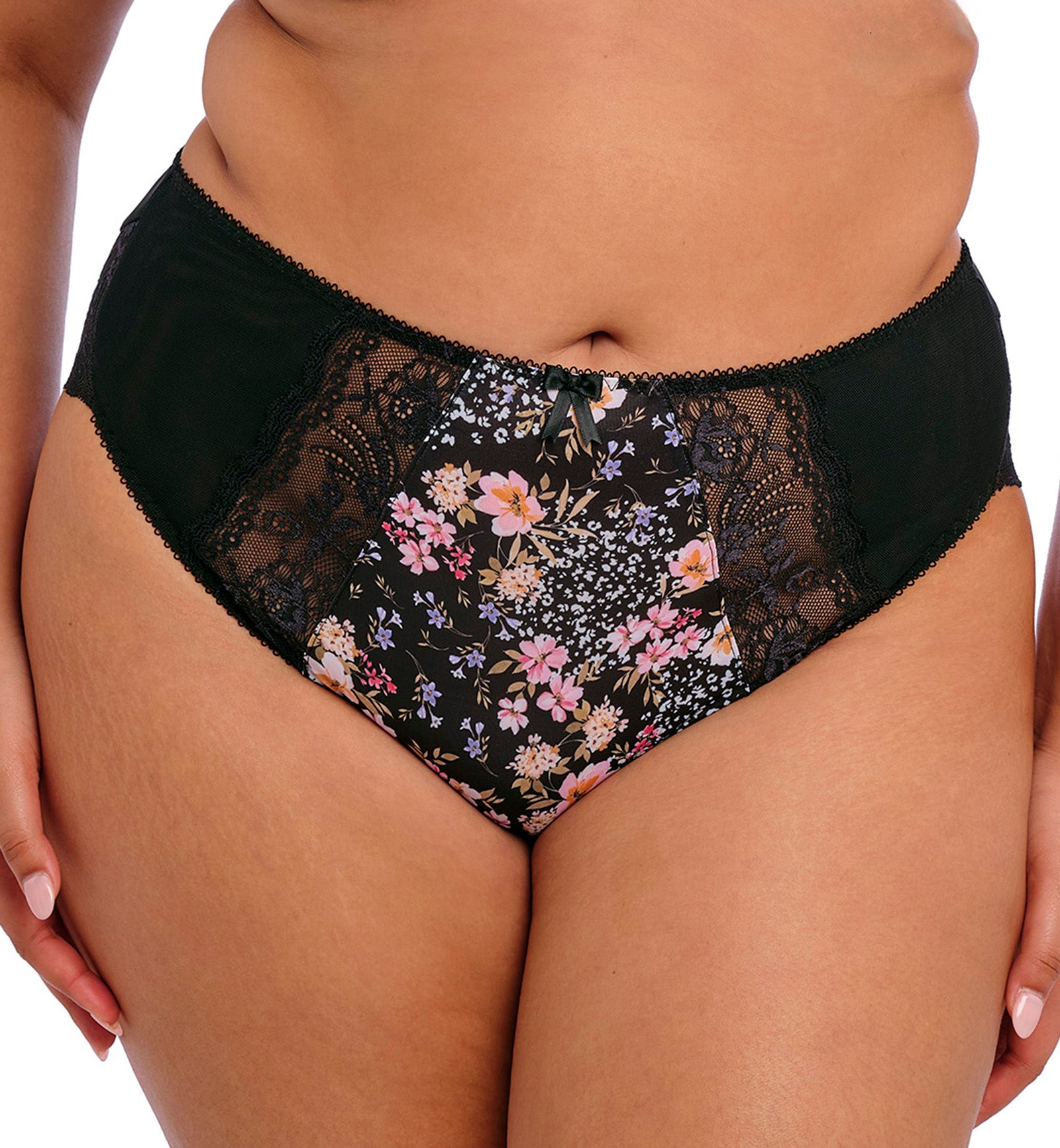 Elomi Morgan High Leg Brief Panty (4118),Medium,Summer Garden - Summer Garden,Medium
