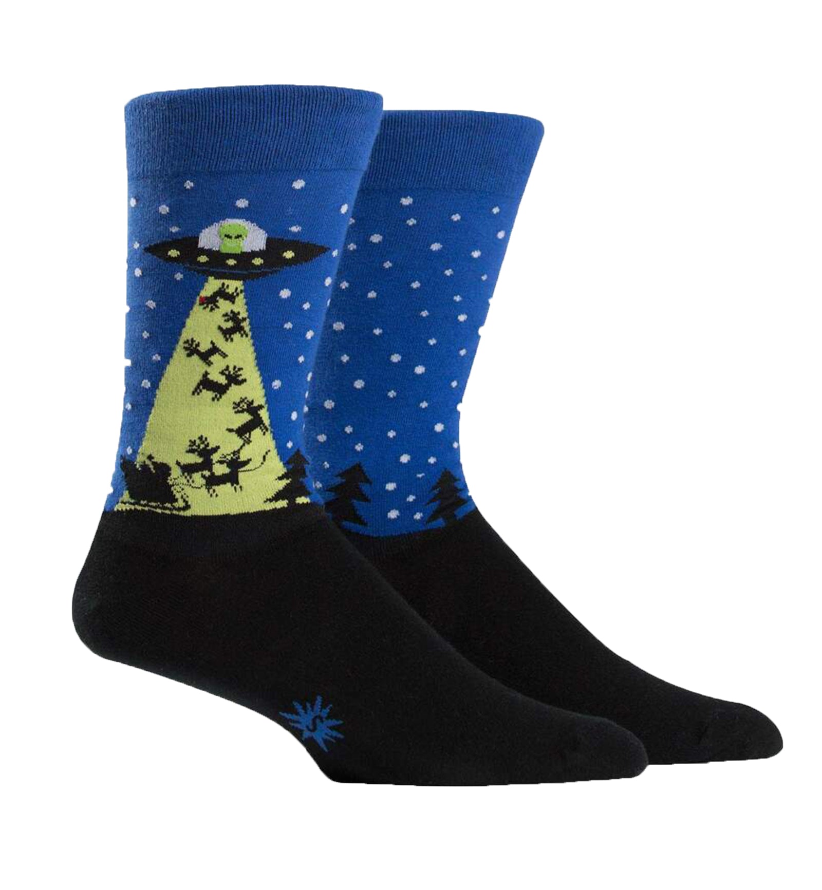 SOCK it to me Men's Crew Socks (mef0117),The Alien Who Stole Christmas - The Alien Who Stole Christmas,One Size