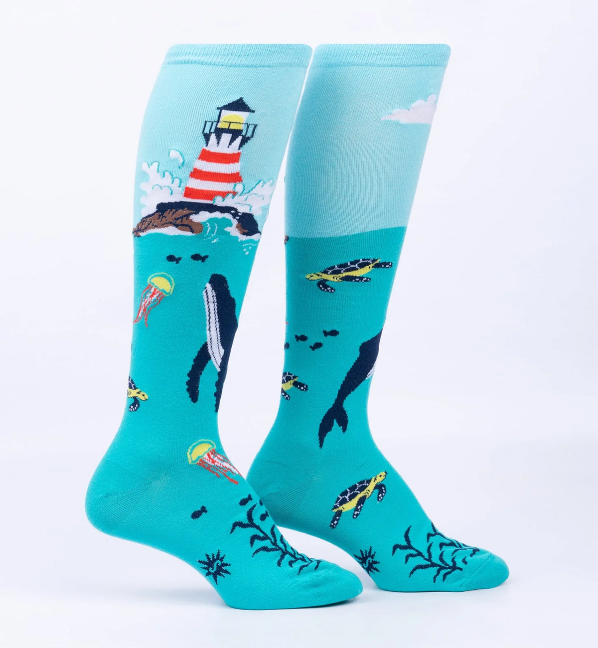 SOCK it to me Unisex Knee High Socks (F0617),Light Up My Life - Light Up My Life,One Size