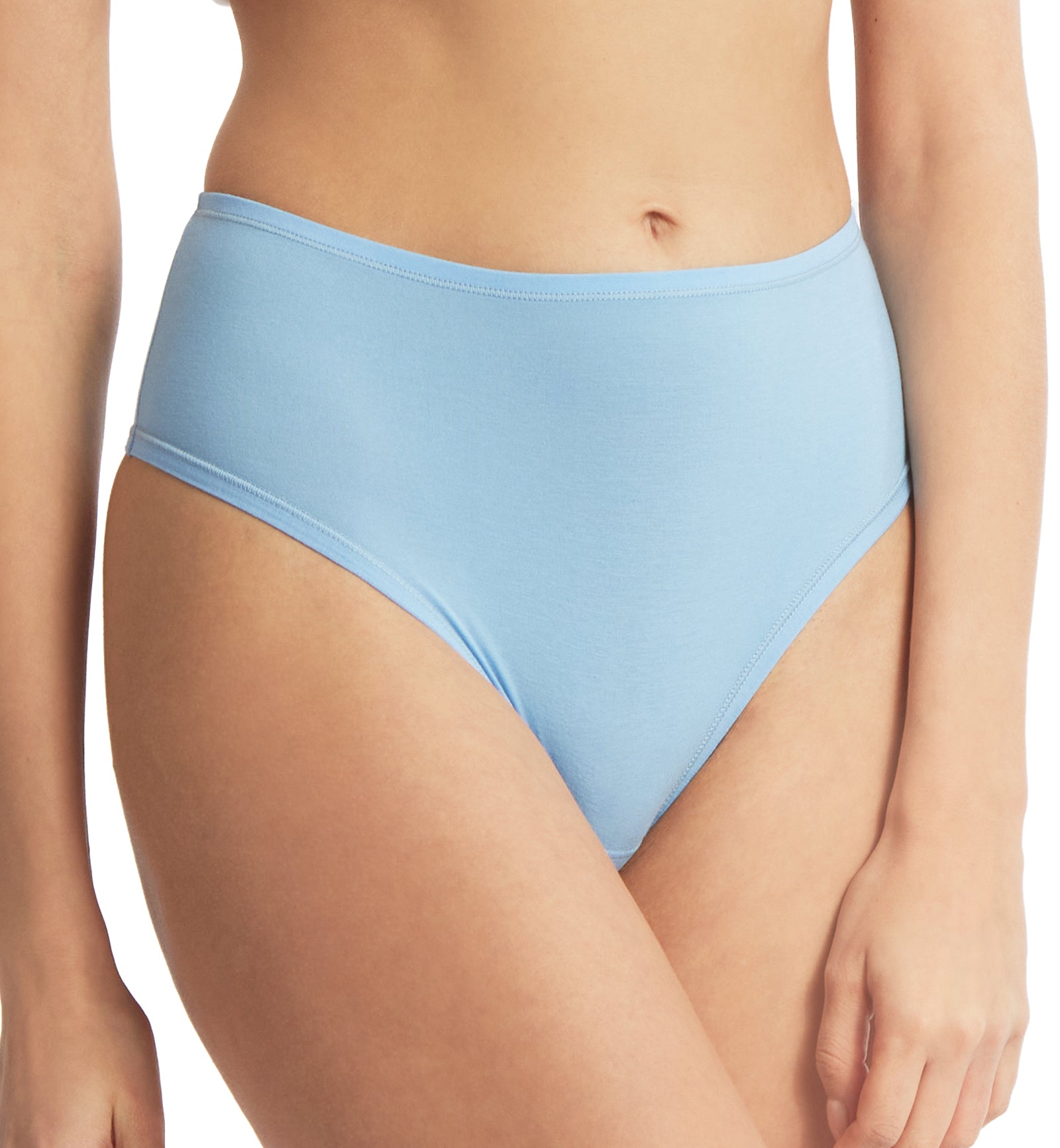 Hanky Panky Play Cotton Hi-Rise Thong (721924),XS/S,Partly Cloudy - Partly Cloudy,XS/S